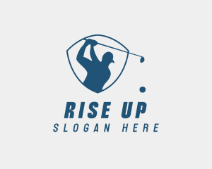 Golf Swing Shield logo design