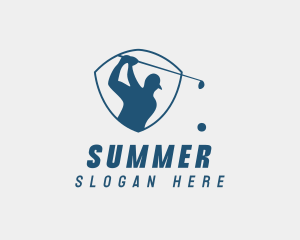 Golf Swing Shield logo design