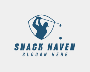 Golf Swing Shield logo design