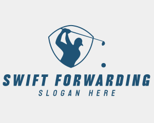 Golf Swing Shield logo design