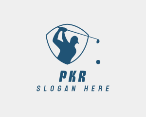 Golf Swing Shield logo design