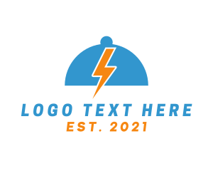 Electricity - Thunder Cloche Restaurant logo design