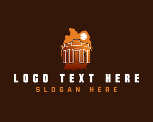 Heritage - Germany Historical Structure logo design
