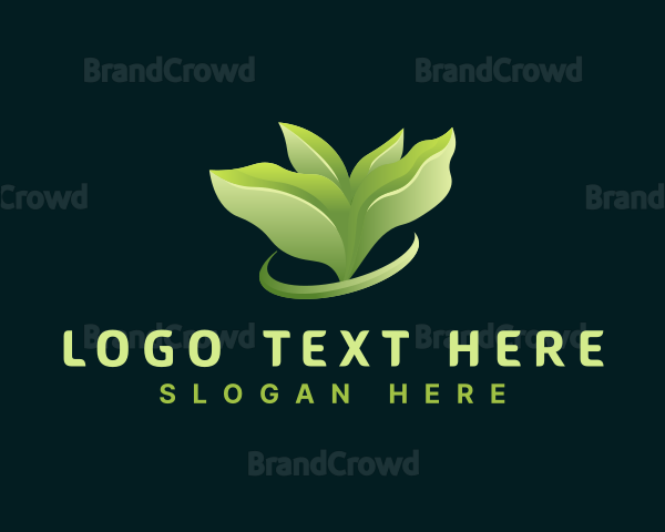 Leaf Plant Landscaping Logo