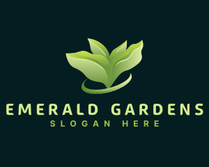 Leaf Plant Landscaping logo design