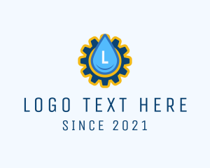 Factory - Water Cog Gear logo design