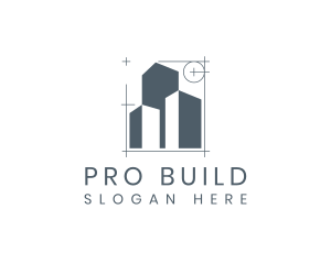 Building Blueprint Drafting logo design