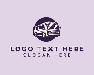 Tour Guide - Tour Bus Transportation logo design