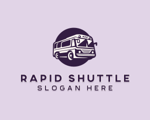 Shuttle - Tour Bus Transportation logo design