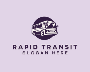 Bus - Tour Bus Transportation logo design