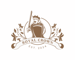 Royal King Monarch logo design