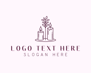 Candlelight - Candle Wax Decoration logo design