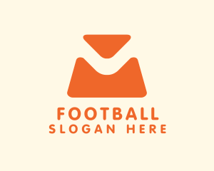 Store - Orange Bag Letter M logo design