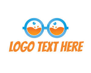 Orange Orange - Fresh Juice Nerd logo design