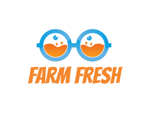 Fresh Juice Nerd logo design