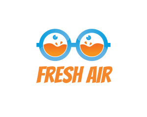 Fresh Juice Nerd logo design