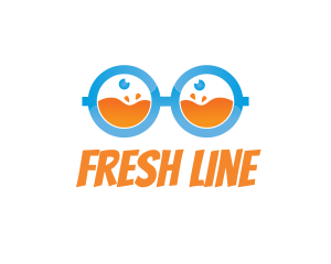 Fresh Juice Nerd logo design