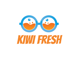 Fresh Juice Nerd logo design