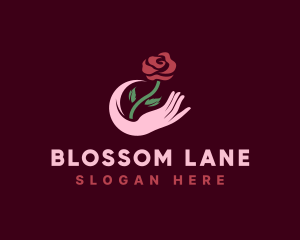 Florist - Hand Rose Florist logo design