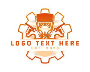 Helmet - Welding Engineering Cog logo design
