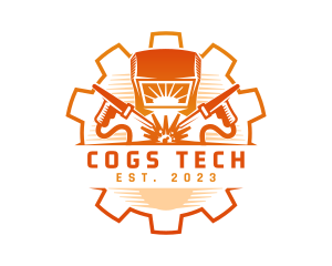 Welding Engineering Cog logo design