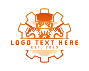 Factory - Welding Engineering Cog logo design