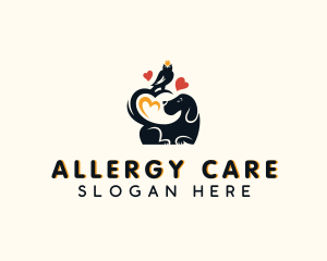 Dog Owl Pet Care logo design