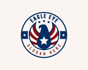 Patriotic Military Eagle  logo design