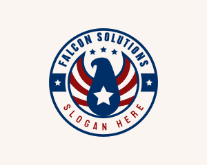 Patriotic Military Eagle  logo design