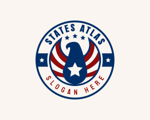 Patriotic Military Eagle  logo design