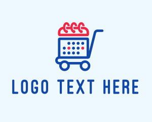 Reminder - Shopping Calendar Cart logo design