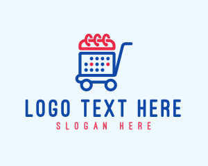 Minimarket - Shopping Calendar Cart logo design