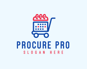 Procurement - Shopping Calendar Cart logo design