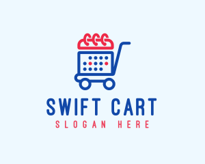 Shopping Calendar Cart logo design