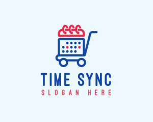 Schedule - Shopping Calendar Cart logo design