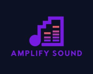 Acoustic Audio Sound Speakers logo design