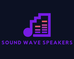 Acoustic Audio Sound Speakers logo design