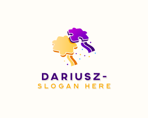 Jigsaw - Game Puzzle Nursery logo design