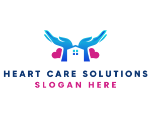 Heart Hand Shelter logo design