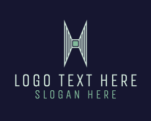 Futuristic - Abstract Tech Letter H logo design