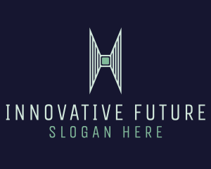 Future - Abstract Tech Letter H logo design