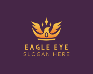 Eagle Wing Crown logo design