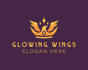 Eagle Wing Crown logo design