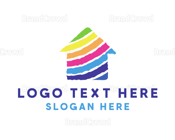 Colorful Home Real Estate Logo