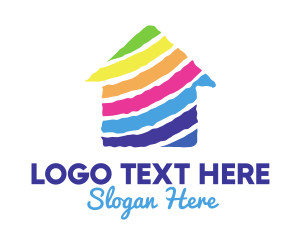 House Painter - Colorful Home Real Estate logo design