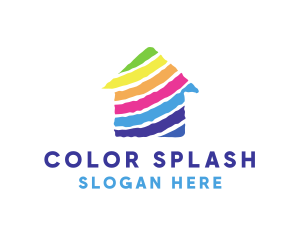 Colorful Home Real Estate logo design