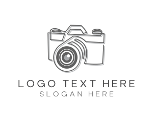 Vlog - Camera Lens Studio logo design