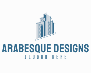 Cityscape Building Architecture logo design