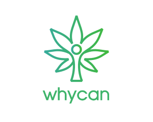 Cannabis Tree Person Logo