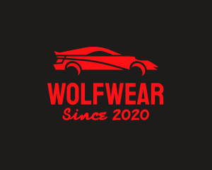 Automotive - Red Sports Car logo design